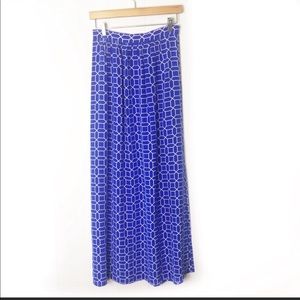 Amanda Uprichard | High Waisted Blue Maxi Skirt S